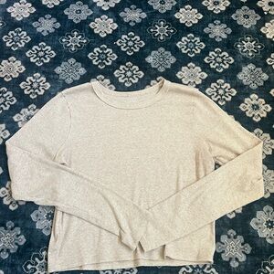 Hollister Women's Beige Long Sleeve Top